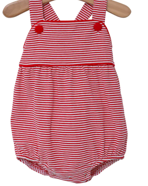 Luke Sunsuit- Red Stripe